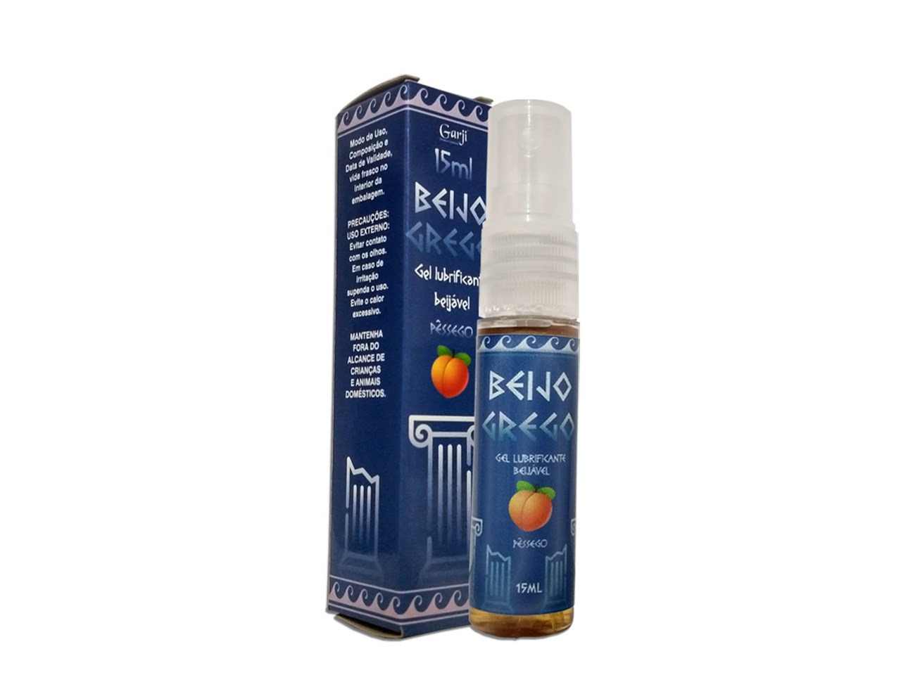 Excitante Anal Beijável Beijo Grego Pêssego 15 Ml Garji