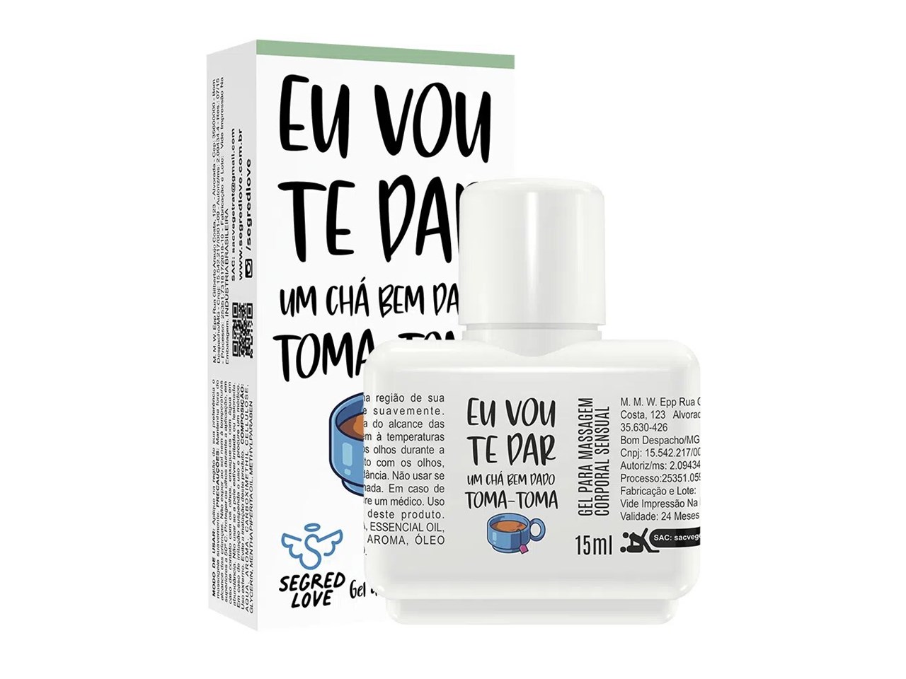 Gel Comestível Eu Vou Te Dar Um Chá Bem Dado 15ml Secret Love