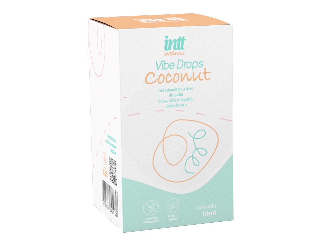 Gel Excitante Base De Jambu Vibe Drops Coconut 10ml Intt