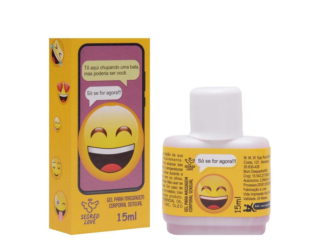 Gel Hot (emoji) Só Se For Agora 15 Ml Secret Love