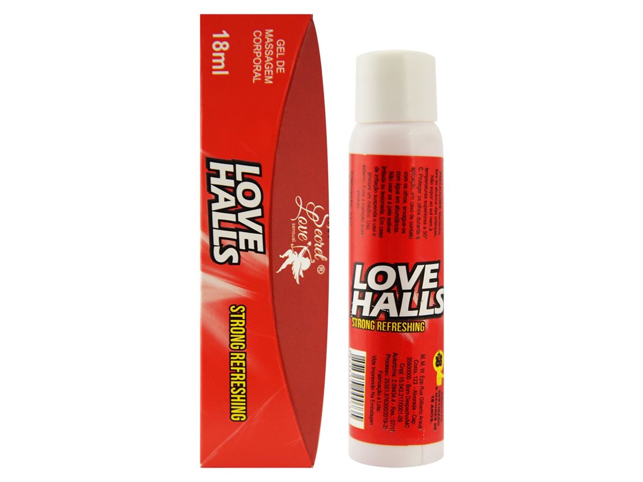 Gel Beijável Refrescante Love Halls 18 Ml Secret Love