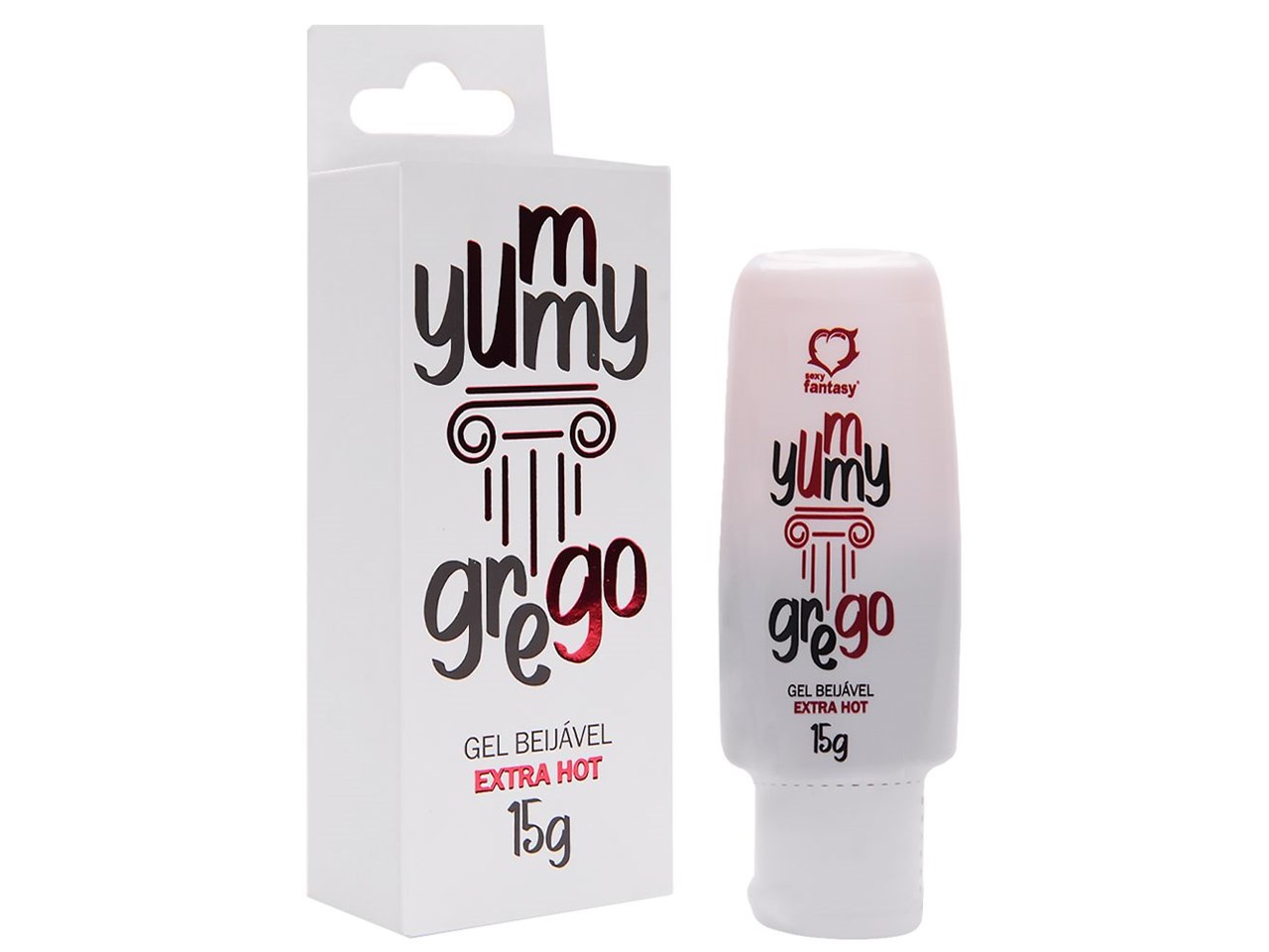 Gel Comestível Yummy Grego Excitante 15ml Sexy Fantasy