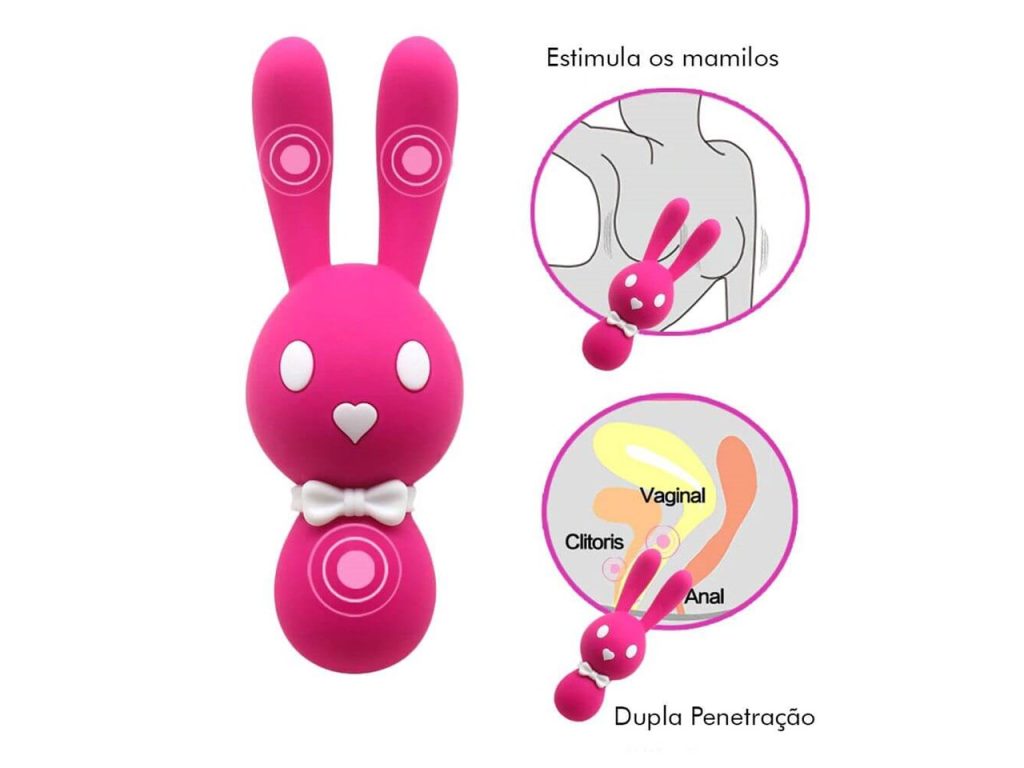 Vibrador Dorcel Coelho Com 3 Motores De Vibração