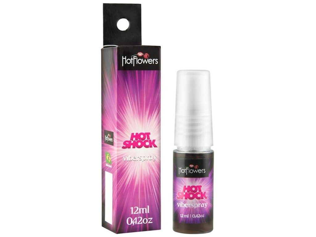 Vibrador Líquido Hot Shock Viberspray 12ml Hot Flowers