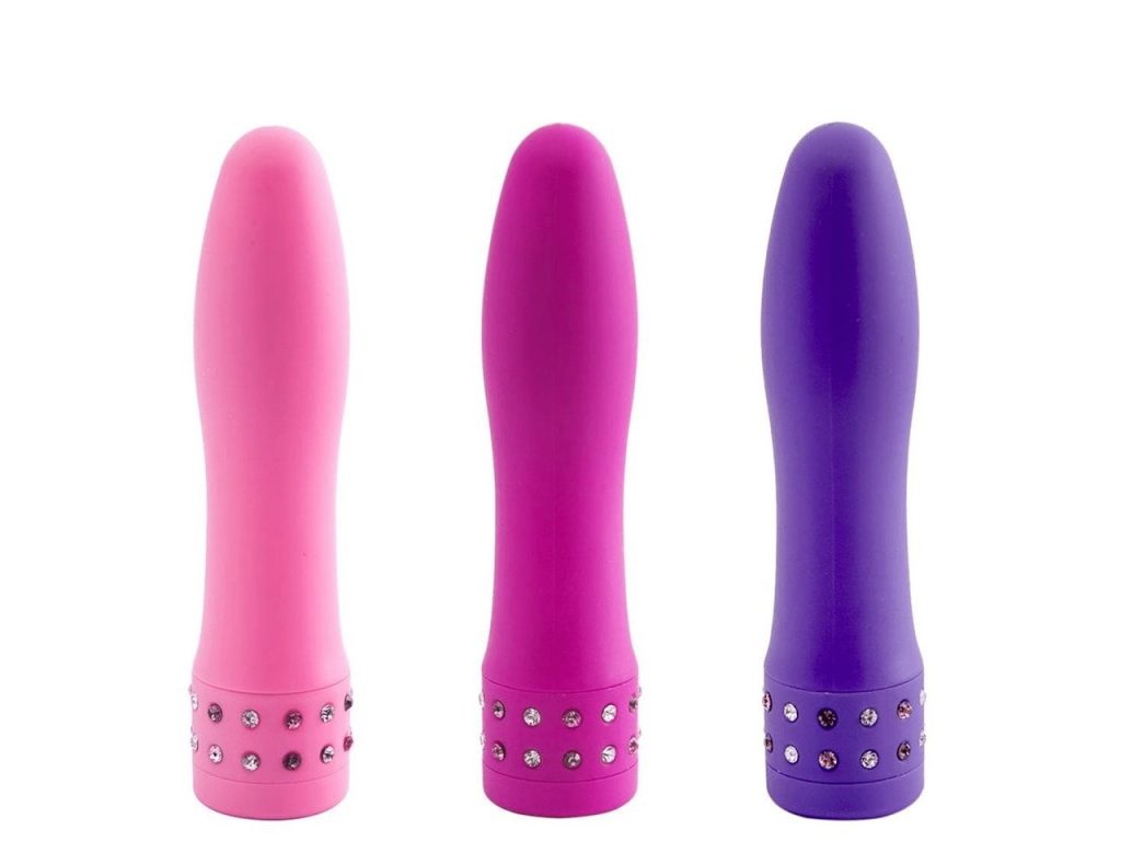 Vibrador Personal Luxo Com Strass 8 Cm Vibratoy1