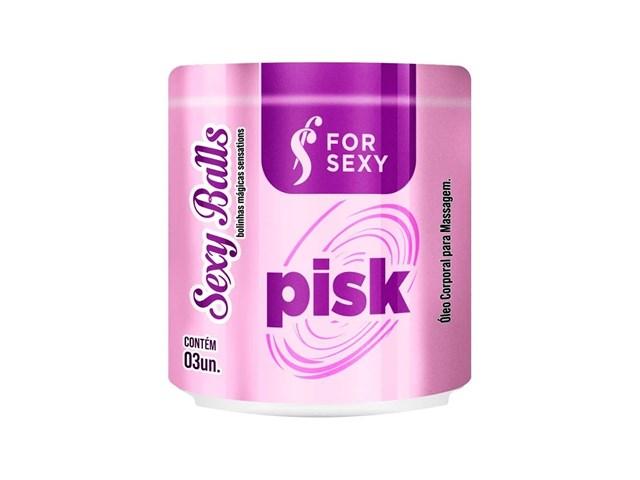 Bolinha Sexy Balls Funcional Pisk 03 Unidades