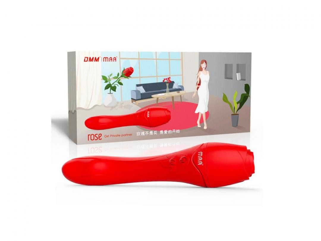 Vibrador Dmm Maa Rose Formato De Rosa 10 Modos De Vibração Vibratoy