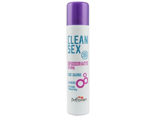 Desodorante Íntimo Aerossol Clean Sex 100ml Hot Flowers