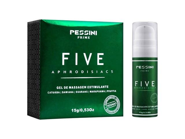 Excitante Com 5 Extratos Afrodisíacos Five 15g Pessini