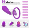 Vibrador Silicone vibradoris feminino, Vibrador Flor Rosa Ponta Dupla Funo Sugador e Aquecimento prpura vibradoris feminino sexualDA3