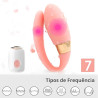 Vibrador Para Casal Recarregvel Com Controle Remoto Massageador Feminino Para o Clitris Crypl Sex Massager Vibrao Dupla Brinquedos Sexuais Com 7 Intensidades Em Silicone Estimulador Resistente Duplo