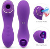 Sugador de Clitris com 10 modos de Suco Recarregvel Massageador de sexuais vibradoris feminino