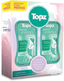 Topz Sabonete Liquido Intimo Natural Fresh, Branco