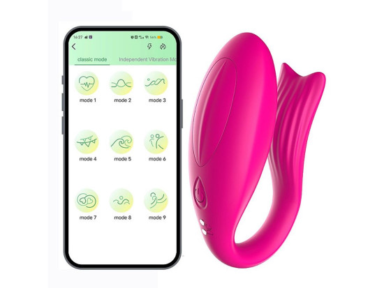 Vibrador de Casal Recarregvel APP Smartphone - Importado