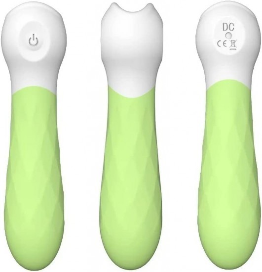 Estimulador Vibrador Porttil Pequeno Brinquedos Sexuais 9 Modos De Vibrao Amostras Recarregveis Vibrador Feminino Bala Vibrador (S050-3-Verde) Azul/Rosa/Verde