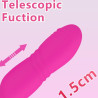 Vibrador Rosa Poderosa Silicone Estimulador clitris Lambendo Brinquedos Sexuais Feminino 15 Velocidades Zatla