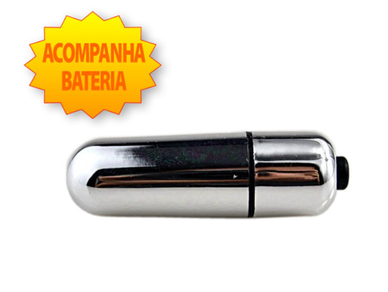 Cpsula Vibratria (Bullet) Cromada - Importado