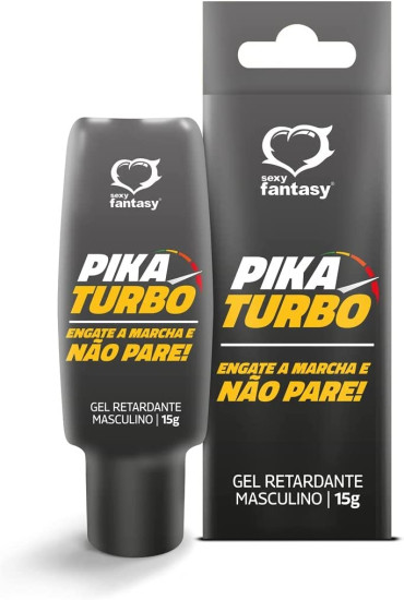 Gel Afrodisaco Pika Turbo Retardante Masculino 15g Sexy