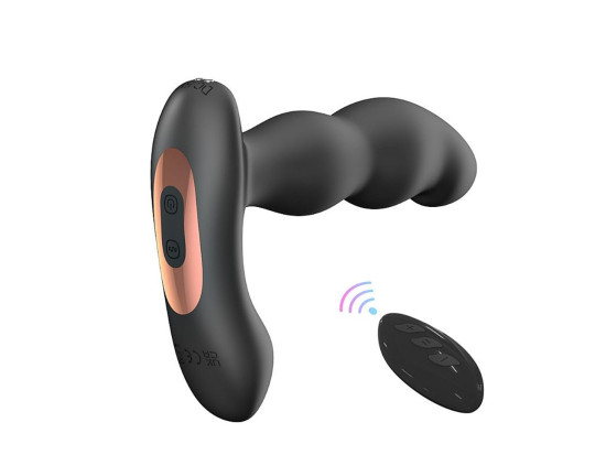 Vibrador de Prstata com Rotao 360 e controle Remoto - Hiross