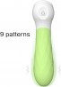 Estimulador Vibrador Porttil Pequeno Brinquedos Sexuais 9 Modos De Vibrao Amostras Recarregveis Vibrador Feminino Bala Vibrador (S050-3-Verde) Azul/Rosa/Verde