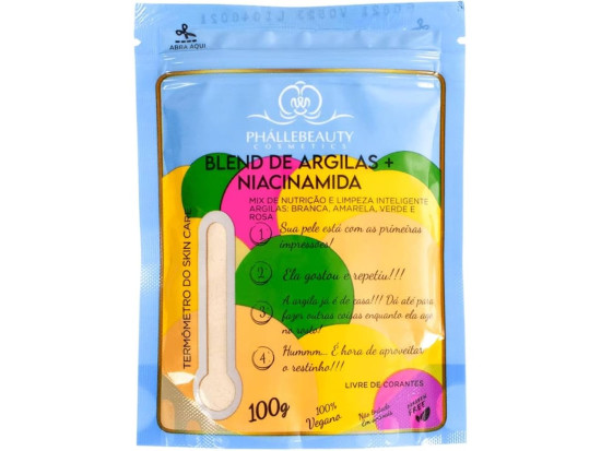 Blend de Argilas + Niacinamida 100g - PhalleBeauty