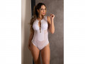 Body com Detalhes Transparente - Garota Veneno 