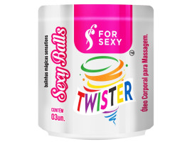 Bolinha Sexy Balls Funcional Twister 03 Unidades - For Sexy