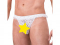 Cueca sensual em renda branco - Sexy Fantasy 