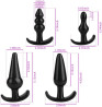 4 peas plug anale, brinquedos anais, Brinquedos sexuais, homem e mulher plug anais feminino silicone A22