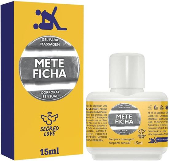 METE FICHA PROLONGADOR RETARDANTE MASCULINO 15ML SECRET LOVE