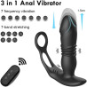 Massageador de prstata recarregvel com estimulador de testculos e controle remoto TO11 vibradoris masculino prostata