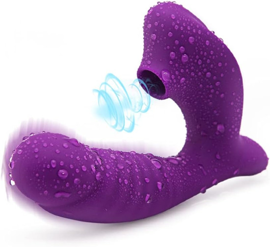 Vibrador Sugador com Lngua de 9 Modos de Vibrao Suco e Lambida importado