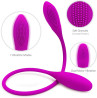 Vibrador Flor Rosa Ponta Dupla Funo Sugador e Aquecimento prpura vibradoris feminino sexual,Vibrador Silicone vibradoris feminino B1