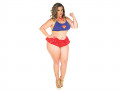 Mini-fantasia Super Girl Plus Size (GG) - Pimenta Sexy