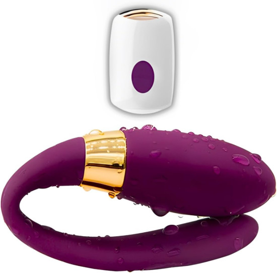 Vibrador Para Casal Recarregvel Com Controle Remoto Massageador Feminino Para o Clitris Crypl Sex Massager Vibrao Dupla Brinquedos Sexuais Com 7 Intensidades Em Silicone Estimulador Resistente Duplo