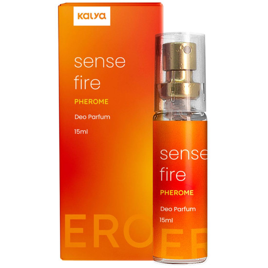 Sense Fire Pherome Perfume Feminino com Estimulador de Feromnio 15ml Kalya