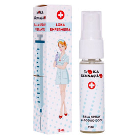 LOKA ENFERMEIRA GEL SPRAY VIBRANTE ALGODO DOCE 15ML LOKA SENSAO