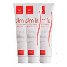 Kit 3x Slim Fit Creme Lipo Redutor Akmos - Redutor de Medidas