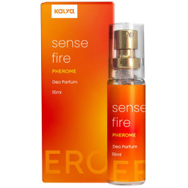 Sense Fire Pherome Perfume Feminino com Estimulador de Feromnio 15ml Kalya