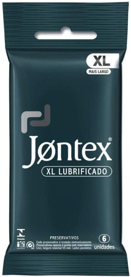 Preservativo Camisinha Jontex Lubrificado XL - 6 Unidades