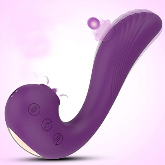 Sugador de Clitris Sullivan Monstrinho Roxo 10 Velocidade M14 vibradoris feminino clitris sugador dolphin