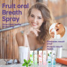 Spray bucal de 3 unidades de frutas e menta, spray de hlito para adultos, tratamento de mau hlito, spray de hlito oral, aromatizador para mau hlito, spray de boca seca, (20 ml)