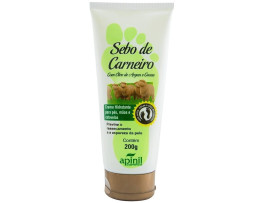 Creme hidratante para ps e mos com sebo de carneiro 200g - Apinil