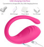 DIEMLOVE Vibrador silencioso com controle remoto Vibrador feminino perfeito  prova d'gua, material macio, seguro, mini, saudvel e compacto (cor: vermelho1)