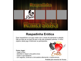 Raspadinha ertica com posies do Kama Sutra.

Contedo: 1 raspadinha