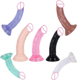 Protese Peniana Color de 15cm em Silicone Jelly - Importada