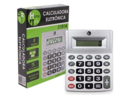 Calculadora de Mesa 8 Dgitos Cinza