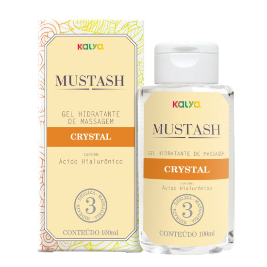 Mustash Crystal Gel de Massagem Lubrificante Hidratante  Base d'gua 100ml Ka