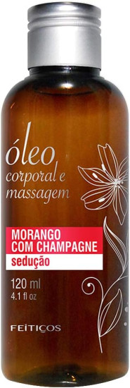 leo de Massagem 120 Ml - Morango C/ Champagne, Feitios Aromticos