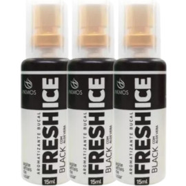 Kit 3x FRESH ICE BLACK ALOE VERA Akmos -   Sua Sade Bucal